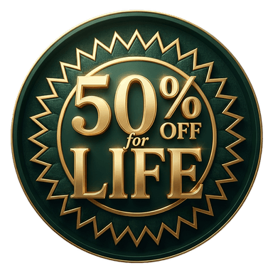 50% off for life — Founding Member
